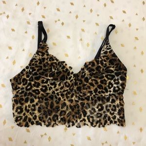 VS Pink Animal Print Bralette